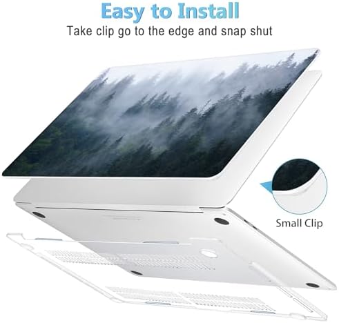 Mektron for MacBook Pro 16 inch Case A2141 Release 2019 2020, Soft-Touch Plastic Hard Case Cover 16-inch Pro Retina Display with Touch Bar fits Touch ID, Fir Forest - Image 3