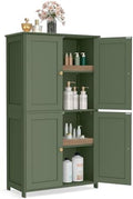 VASAGLE Floor Storage Cabinet, 2 Adjustable Shelves, 4 Doors,42.7" H by VASAGLEbySONGMICSHOME