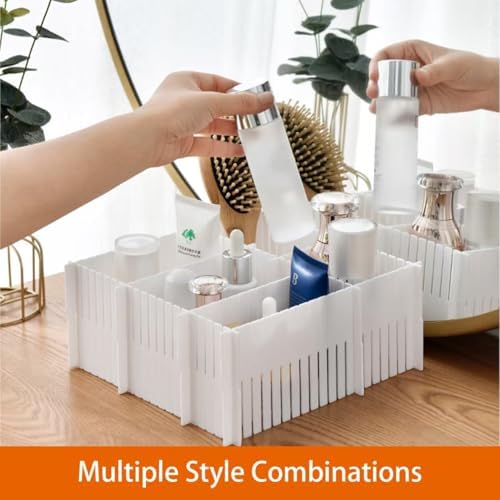 40Pcs Drawer Dividers, 14.96" x 2.76", Thin, DIY Plastic Drawer Separators, Large Adjustable Dresser Drawer Organizer for Clothes, Bedroom, Bathroom, Kitchen Cutlery, Desk, Office Storage - Image 7