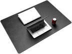 CENNBIE 39.4" x 27.5" Leather Desk Mat,Computer Mouse Pad XXL (Black) by CENNBIE