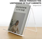 Acrylic Book Stand, Book Display Holder 8.5 x 11, Clear Acrylic Display Easel Transparent Display Stand Holder Tablet Holder for Album, CD, Magazine, Picture, Plate, Artworks, Phone, (2-PACK) - Image 3
