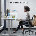 AX WABER Keyboard Tray Under Desk Pull Out with Extra Sturdy C Clamp Mount System, 27.3 (32.5 inch Including Clamps) x 11 Inch Slide-Out Platform Computer Drawer for Typing Grain - Image 3