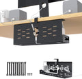 Univivi Under Desk Cable Management Tray, Cable Management, 16 inch, Black by Univivi