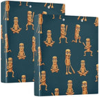 ALAZA Brainrot Tung Tung Tung Sahur (9) 3 Ring Binder 1.5 Inch Three Ring Office Binders w/clipboard & 3 Pockets, Hold 200 Sheets, 1 pc by ALAZA