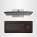 Full Grain Leather Desk Pad, Dark Brown, L (27.6 x 11.8 inch) by DAREhue
