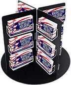 Marketing Holders Rotating Business Card Holder Clear Acrylic Black PVC Backing 24 Slot Counter Display for 3.5" x 2" Gift Cards in Retail Stores and Salons - Image 3