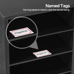 HOOBRO Wooden Literature Organizer, 36-Slot Mail Sorters, Removable Classroom Mailbox, Student Mailboxes for Classroom, Paper Storage Organizer, for Home, Office, Black BK36WF01 - Image 7