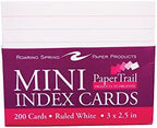 Roaring Spring PaperTrail Ruled Index Cards (200 Count), 1 Case (36 Packs), 3" x 2.5", White - Image 2