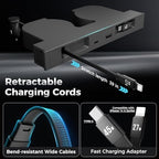 USB Hub for Tesla Model Y Juniper Accessories 2026 & Model 3 Highland 2025 Accessories, Hidden Console Phone Charger Hub, Center Console Interior (1-Type C for ModelY/3 Juniper&Highland) - Image 3