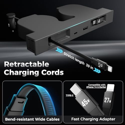 USB Hub for Tesla Model Y Juniper Accessories 2026 & Model 3 Highland 2025 Accessories, Hidden Console Phone Charger Hub, Center Console Interior (1-Type C for ModelY/3 Juniper&Highland) - Image 3