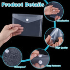 120 Pack Stamp and Die Storage Pockets, Small Plastic Envelopes - Image 5