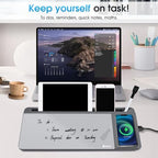 Varhomax Glass Desk Whiteboard with Wireless Charger - Image 7