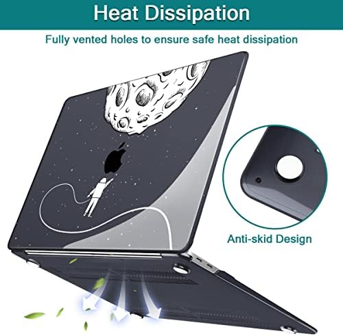 Teryeefi for MacBook Air M2 Case 2022 Release A2681, 3D Printing Laptop Hard Shell Cases with Keyboard Cover & USB 3.0 Adapter & Screen Protector for 2022 MacBook Air 13", Space Astronaut - Image 5