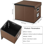 File Organizer Box with Lids, Collapsible File Folder Organizer - Image 5