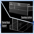 Marspark 6 Pcs Acrylic Brochure Holders with Business Card Holder - Image 4