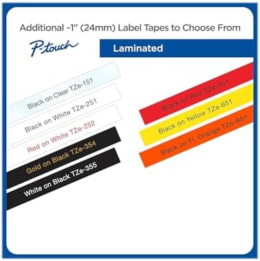 Brother TZe-2512PK ~1" (9mm) Black on White Laminated Label Tapes - Image 4
