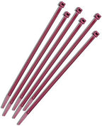 Nylon Cable Zip Ties [Pack of 100] – 7.6 in., 50lb., Burgundy, Plenum Rated Heavy Duty Zip Ties | Cable Organizers by Unknown
