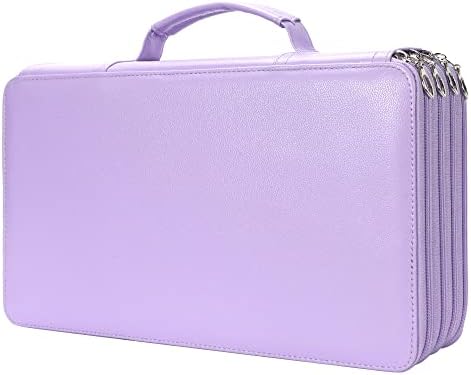 Vomgomfom PU Leather Pencil Case, Holds 100 Markers/300 Pens,Purple by Vomgomfom