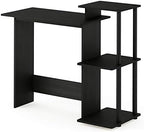Furinno Efficient 29-Inch Black Computer Desk with Side Shelves, Gaming Desk with 3 Open Shelves, Home Office Desk, for Home Office, Study Room, Dorm, Bedroom, Dark Americano - Image 5