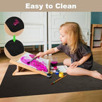 60" x 75" Office Mat for Hardwood Floor with 3D Feather Design,Waterproof&Non-Slip Computer Floors Mat,Utility Office Floor Mats for Rolling Chairs Hardwood,Office Chair Floors Protector for Home&Game - Image 5