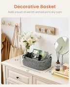 KALLAX Small Woven Storage Basket for Organizing, 12 x 8 x 4.5 inch, 3 Pack - Image 2