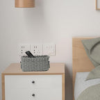 Woven Paper Rope Wicker Basket for Organizing(Set of 3,Grey) - Image 3
