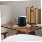 5pcs Round Cork Coasters Heat Insulated Non Slip Drinking Pads - Image 2