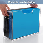 Hanging File Organizer Box, Legal Size Acrylic File Box - Image 3