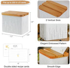 Ear of Wheat Embossed Recipe Box with 4x6 Cards & Dividers - Image 6