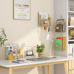 4 Packs Hanging Wall File Organizer with Hooks, Magazine Rack ,Mail Basket - Image 5