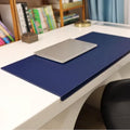 Leather Desk Mat with Stitched Edges & Edge Protection, Non-Slip Large Office Desk Mouse Pad for Work Game Typing, Waterproof Writing Table Extended Protector (Navy,31.5"x19.7") by Unknown