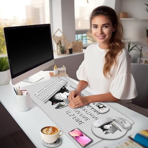 LIMKRIAN Cat Ergonomic Mouse Pad with Wrist Rest Desk Mat Sets Accessories - Image 2