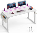 DurayLoly 55 Inch Computer Desk with Waterproof LED Lights for Bedroom by Durayloly