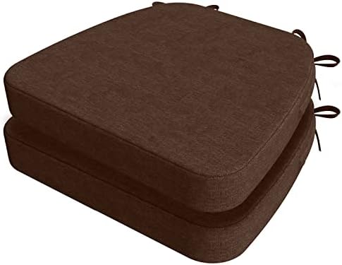 AAAAAcessories Chair Cushions for Dining Chairs, 17 x 16 x 2 in, Set of 2 by AAAAAcessories