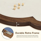 Arch Fabric Cork Board with Brown Frame, 20x30 in - Image 3