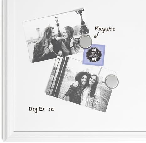 U Brands Farmhouse White Frame, 20 x 30 in, Magnetic Dry Erase White Board - Image 3
