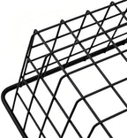 3 Pack Large Wire Baskets, Sturdy Black Wire Basket, Metal Basket for Organizing Kitchen, for Food Pantry Home Office Desk Shelf Bathroom Bedroom (14.2 x 11.1 x 6.3 inch) - Image 7