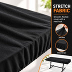 Digital Piano Keyboard Cover for Yamaha Montage M7, Electronic Keyboard Dust Cover, Stretch Fabric with Elastic Edge for Home Music Studio Storage - Image 2