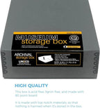 Lineco Museum Archival Storage Box, Drop Front, 9.25x11.75x3 in, Gray - Image 4