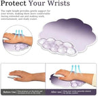 Gel Wrist Rest and Cloud Mouse Pad, for Keyboards and Mice - Ergonomic Pink Keyboard Wrist Rest Set, Relieves Pain from Typing/Computer/Laptop/Gaming/Home/Office Purple - Image 4
