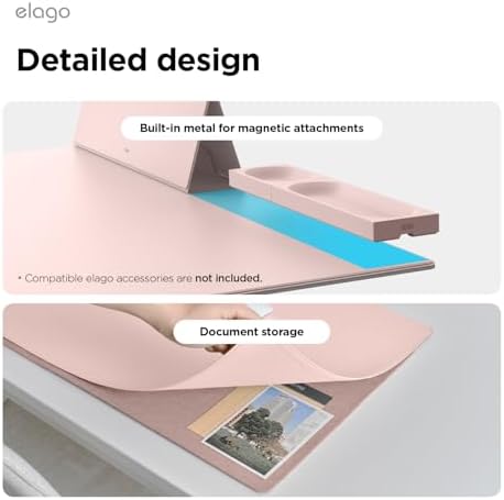 elago Smart Magnetic Desk Pad for Office and Home, Storage Under Pad - Image 3