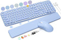 Wireless Keyboard and Mouse Backlit - Typewriter, Magnetic Wrist Rest by Trueque
