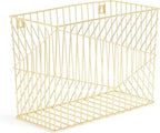 U Brands Metal Hanging File Organizer, Letter Size, Desktop Accessory, Vena Collection, Gold (Pack of 6) by UBrands