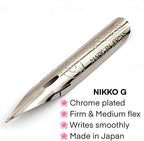 Oblique Calligraphy Pen Set Copperplate Calligraphy Pen,Glass Ink Well Empty Ink Well for Oblique Nib Holder Nikko g Nib Pen Rest & Nib Tin Organizer (Oblique Pen Set w/Black Cat Rest) - Image 4