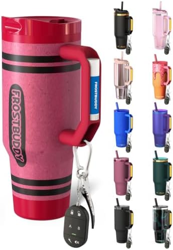 Frost Buddy Thicc Buddy 40oz Tumbler - Spill-Proof Flip Lid (Red Crayon) by FrostBuddy