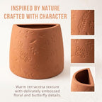 Bookends for Shelves, Set of 2 Terracotta Decorative Book Ends - Image 3
