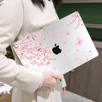 MEEgoodo for MacBook Air 13.3 inch Case 2021 2020 2019 2018 A2337 M1 A2179 A1932, Laptop Shell with Keyboard Webcam Cover & Trackpad Film & Type C Adapter for MacBook Air M1, Cherry Blossoms - Image 6