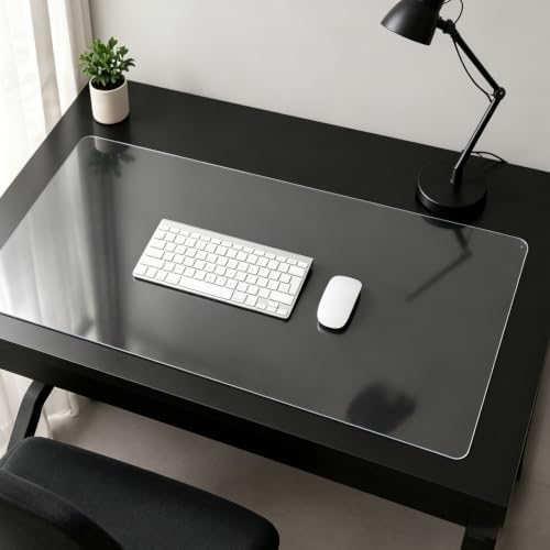 Clear Desk Mat, 15.7x51.1in, 2mm Suitable for Home and Office by ACFBGFV