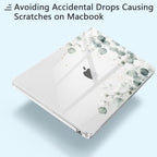 Case for MacBook Air 13 inch Case 2026, Greenery Leaves - Image 3