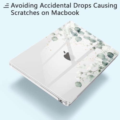 Case for MacBook Air 13 inch Case 2026, Greenery Leaves - Image 3